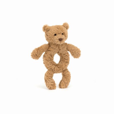 Jellycat Bartholomew Bear Ring Rattle Australia | 971426NUO